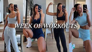 REALISTIC Week Of Workouts  A Busy Week  Stretch Routine  Sami Clarke [upl. by Plate696]