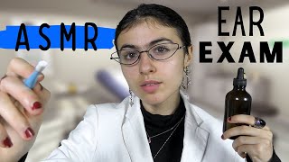 ASMR  intense ear cleaning amp ear exam 3dio mic [upl. by Ayekel757]