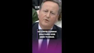 Cameron says UK system of arms exports to Israel not the same as US [upl. by Annaik803]