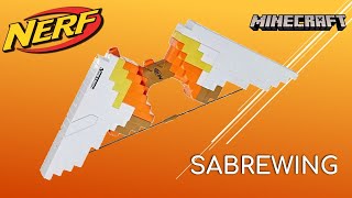 REVIEW Nerf Minecraft Sabrewing  Motorised Flywheel Dungeon Bow [upl. by Ataliah434]