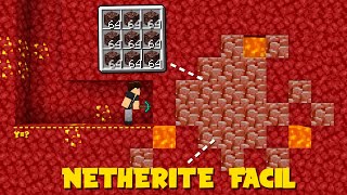 COMO ACHAR e PEGAR NETHERITE FÁCIL no MINECRAFT HARDCORE 120 [upl. by Ardeth]