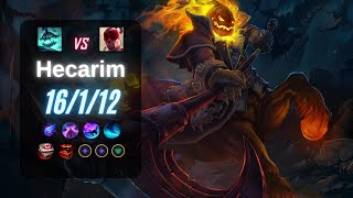 HECARIM JUNGLE vs LEE SIN  EUW LoL Challenger Patch 1321 [upl. by Elda]