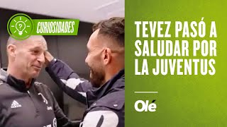 ¡Carlitos Tevez pasó a saludar por la Juventus [upl. by Erej]