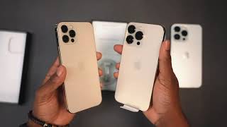 iPhone 13 Pro Max All Colors Unboxing amp Hands On Comparison Gold vs Silver vs Seirra Blue Graphite [upl. by Glad]