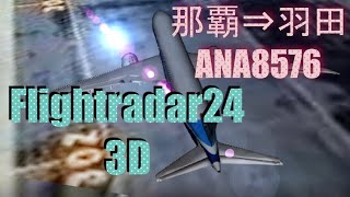 【Flightradar24】3D機能でバーチャル飛行を楽しもう！！【旅客機が貨物便？？】Enjoying virtual flight on Flightradar24 3D [upl. by Almira]