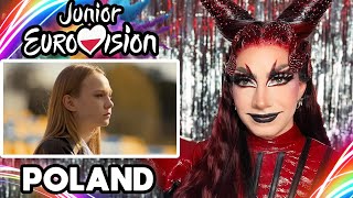 🇵🇱 Maja Krzyżewska  I Just Need a Friend  Poland  American Reacts to Junior Eurovision 2023 [upl. by Sallad]