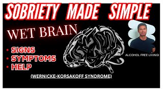 Stop Drinking Alcohol WET BRAIN WERNICKE KORSAKOFF SYNDROME Sobriety Made Simple [upl. by Bettine58]