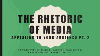 The Rhetoric of Media [upl. by Orlosky286]