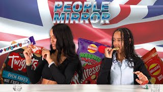 People trying British snacks and food for the first time [upl. by Nahgiem]