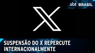 X é suspenso no Brasil após ordem de Moraes  SBT Brasil 310824 [upl. by Asa827]