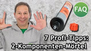 7 ProfiTipps zur richtigen Anwendung 2Komponenten Verbundmörtel im Mauerwerk  FAQ ☀️ Pina [upl. by Mauer]