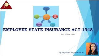 Employees State Insurance Act 1948  Industrial Law  CMA Inter [upl. by Attehcnoc]