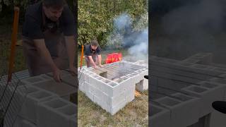 Whole Hog Cinder Block Pit  Al Frugoni  Open Fire Cooking [upl. by Talley472]