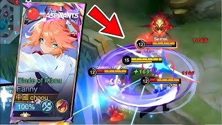 WTF DAMAGE FANNY WHEN GLOBAL CHOU PICK FANNY  Mobile Legends [upl. by Urbani663]