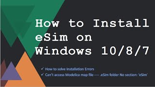 How to Install eSim on Windows 10  Without any ERROR   eSim FOSSEE Installation [upl. by Nacnud509]