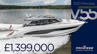 2021 Princess V55 Lady P FOR SALE NOW in Cowes Isle of Wight [upl. by Otineb]