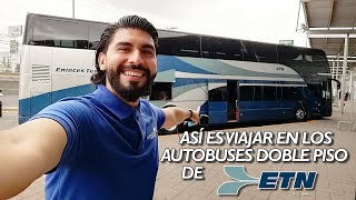 Así se viaja en el DOBLE PISO de ETN  Review 68 México Poniente a Querétaro [upl. by Nikolos]