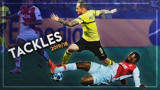 Crazy Tackles amp Defensive Skills in Football ● 2019  HD [upl. by Yar757]