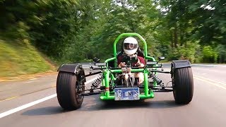 How is this Ninja 900Rpowered custom trike even legal [upl. by Aicilla907]