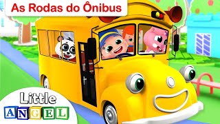 As Rodas do Ônibus Giram Giram  Clássico Infantil do Little Angel Português [upl. by Ekrub914]