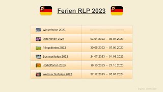 Ferien RLP 2023 [upl. by Aline]