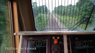 Inside WDP4D Locomotive Cab Ride at 100KMPH Part1 [upl. by Gaul]