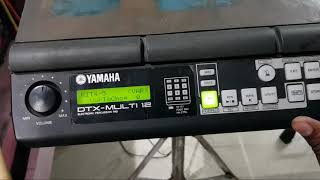 YAMAHA DTX M12  DELAY  REVERB setting [upl. by Hcaz506]