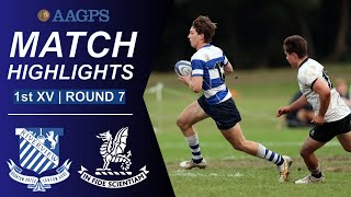 Riverview vs Newington  AAGPS Round 7  1st XV Highlights [upl. by Barri]