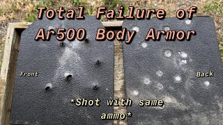 Catastrophic Failure of Ar500 Body Armorar500failure [upl. by Ddarb]