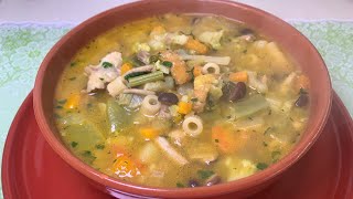 Minestrone invernale con Funghi e Zucca [upl. by Nonarb]