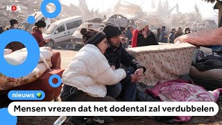 Kans op overlevenden aardbeving steeds kleiner ruim 33000 doden [upl. by Caffrey748]