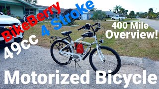 BikeBerry Switz Cruz 49cc 4 Stroke Motorized Bicycle 400 Mile Overview [upl. by Aracaj973]