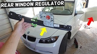 HOW TO REMOVE AND REPLACE REAR WINDOW REGULATOR ON BMW E90 E91 [upl. by Ohs]