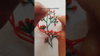 French knot small flower embroidery French knot tutorial for Beginner [upl. by Carleton]