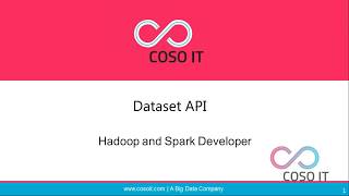 Introduction to Dataset API  Data Set in Data Frame  Apache Spark Tutorial  COSO IT [upl. by Oiramal]