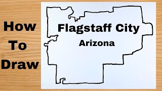 Drawing Flagstaff City Map  United States [upl. by Catarina]