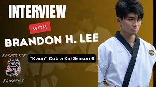 Interview Brandon H Lee “Kwon” Cobra Kai Season 6 brandonhleeofficial [upl. by Nitsirt]