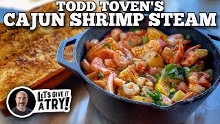 Todd Tovens Cajun Shrimp Steam  Blackstone Griddles [upl. by Savell847]