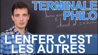 « Lenfer cest les autres » Sartre  Philosphie  Terminale  Les Bons Profs [upl. by Rapp]