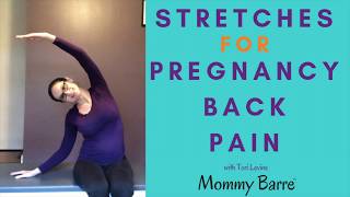 Stretches for Pregnancy Back Pain How To Relieve Back Pain While Pregnant [upl. by Anialram]