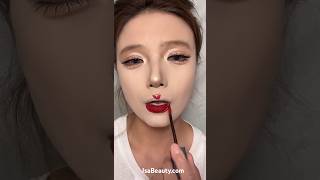 Red lipstick makeup tutorial natural cute look by JSA Beauty [upl. by Angele305]