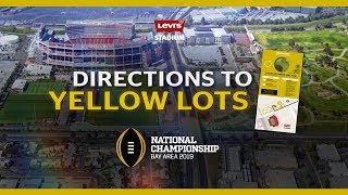 Levis Stadium Parking  Directions to Yellow Lots [upl. by Dedric]