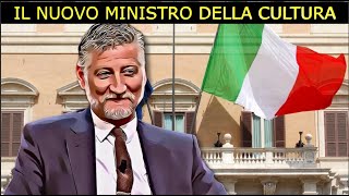 IL NUOVO MINISTRO DELLA CULTURA ALESSANDRO GIULI  DALLA PADELLA ALLA BRACE [upl. by Yrrol]