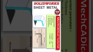 Introduction to Basics of Sheet Metal in SolidWorks In SolidWorks [upl. by Aita]