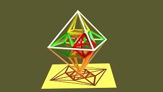 Leonardo Polyhedron of Alicia Boole Stott of Type 483 [upl. by Aretahs]