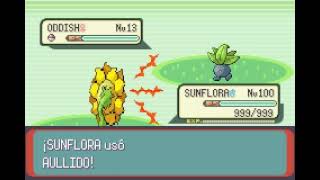 POKEMON EMERALD  SUNFLORA  AULLIDO  HOWL [upl. by Dora]