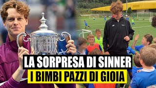 Sinner che sorpresa ai bimbi di Brunico La visita inaspettata del campione [upl. by Nnahtur440]