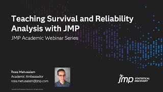 JMP Academic – Teaching Survival and Reliability Analysis with JMP [upl. by Andy]