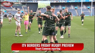 ITV BORDERS FRIDAY RUGBY PREVIEW  30824 [upl. by Sihtam]