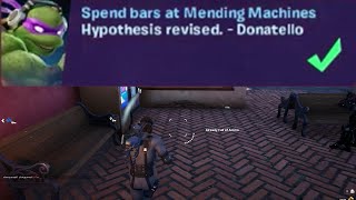 Spend bars at Mending Machines Fortnite [upl. by Mairym]